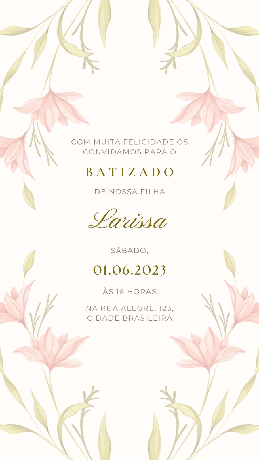 Batismo / Batizado Layout 1