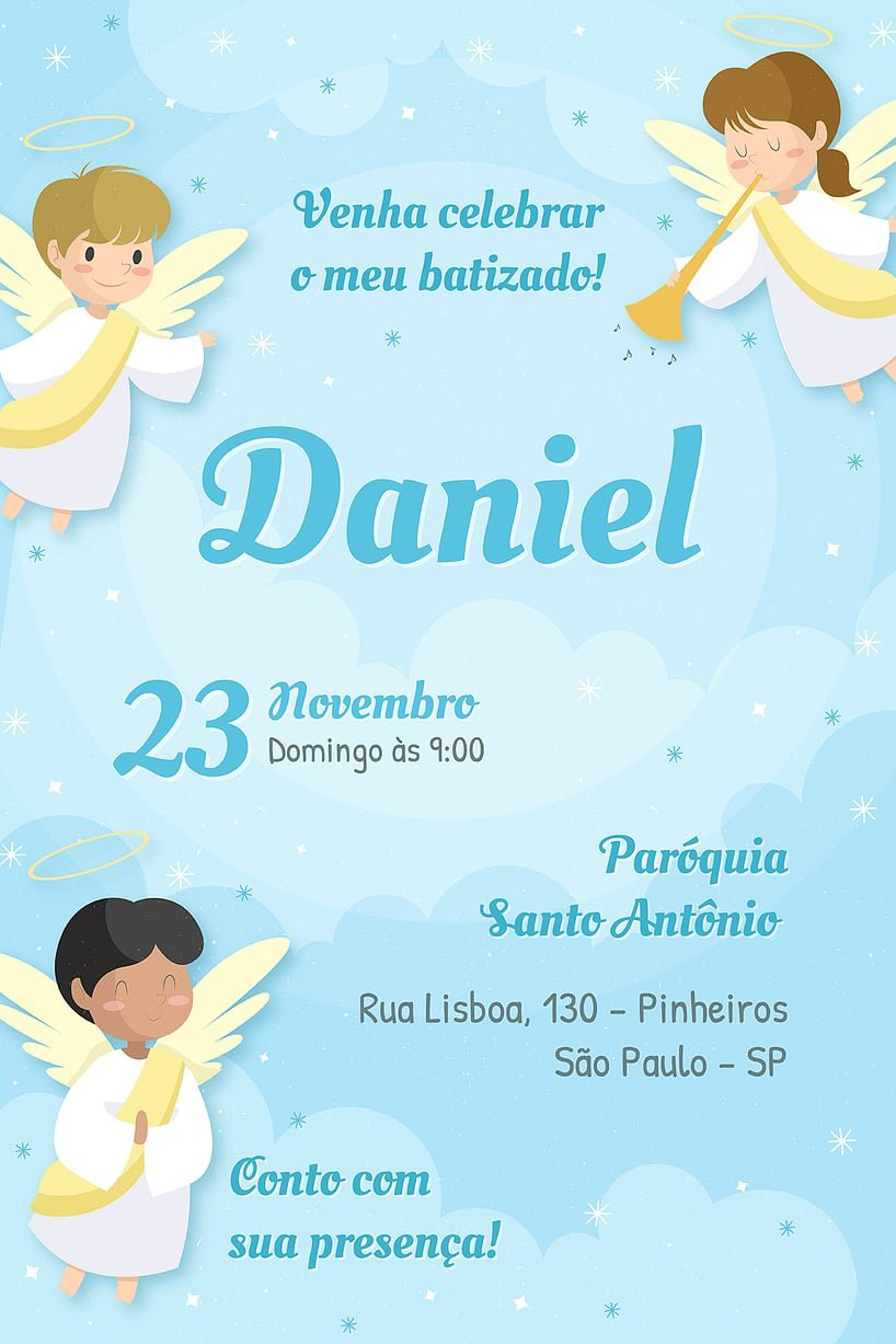 Batismo / Batizado Layout 2